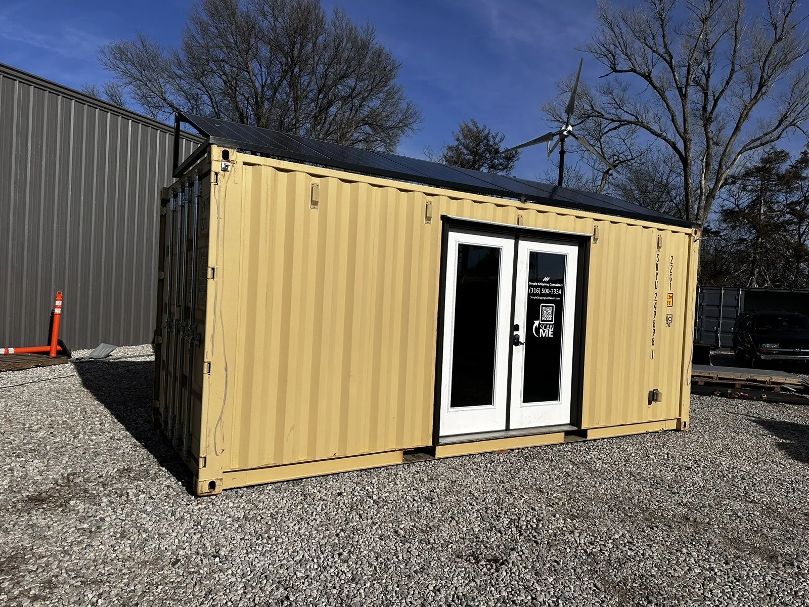 20 ft Shipping Container Office Solar Off Grid — New 20ft shipping container for sale in Australia