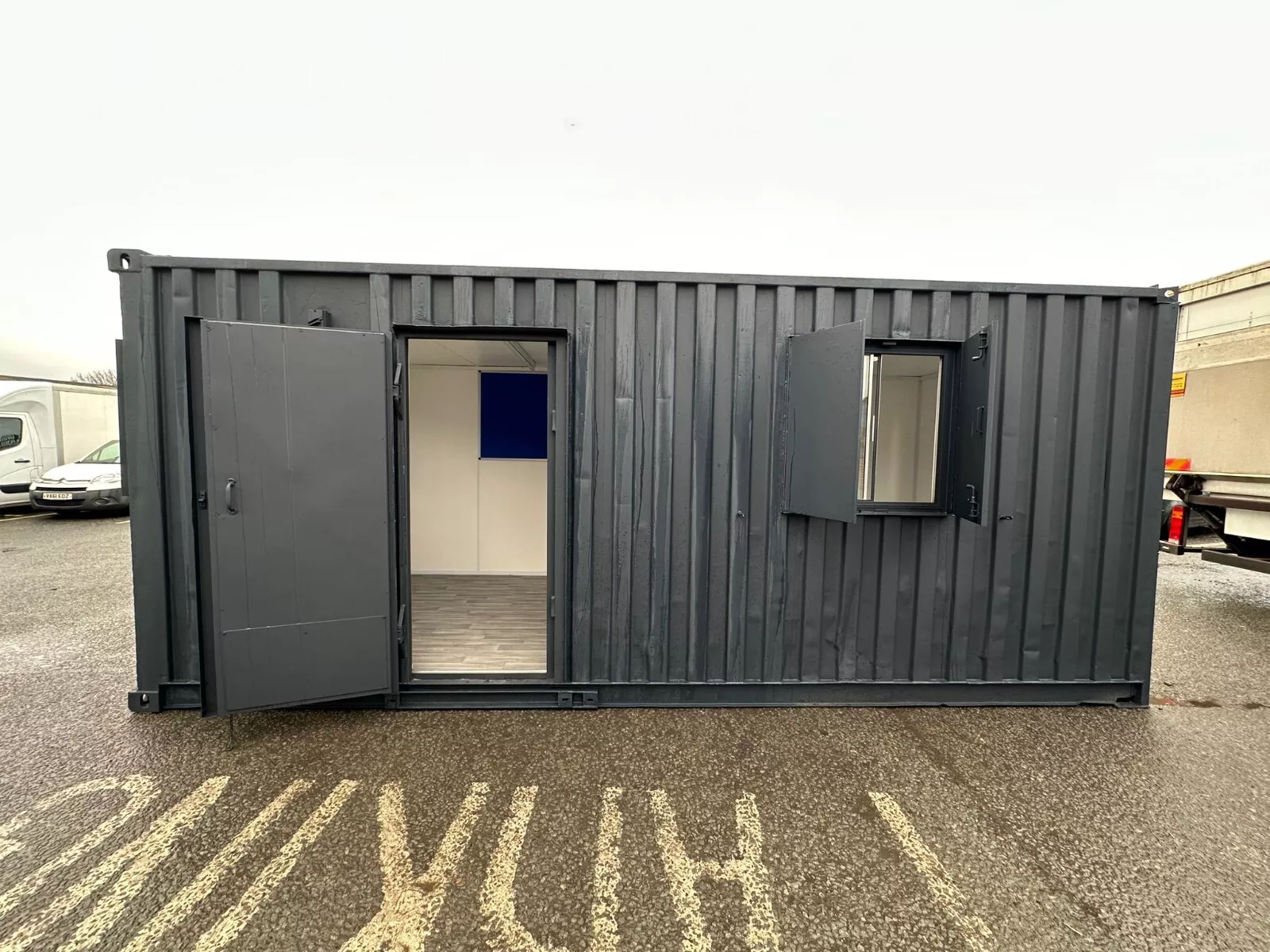 20ft x 8ft Anti-Vandal Office Containers — New 20ft shipping container for sale in Australia