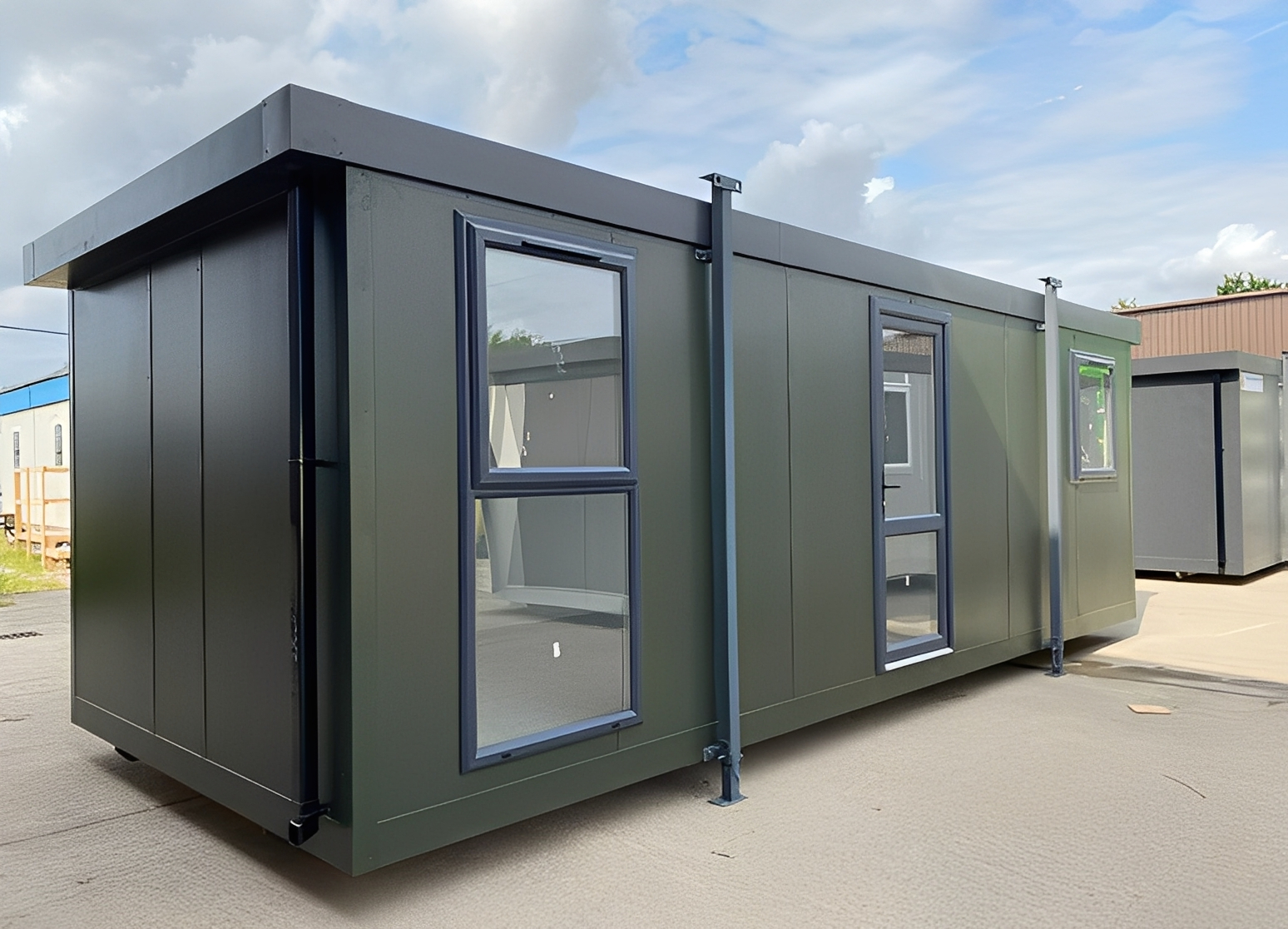 24ft x 10ft Jackleg Cabin (Site Cabin) — New 24ft shipping container for sale in Australia
