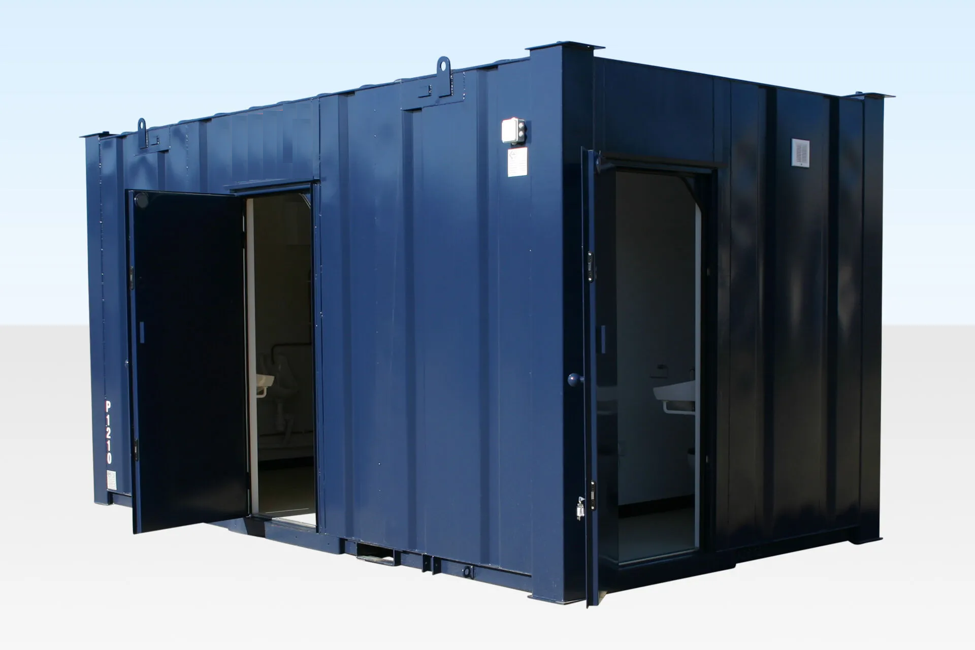 3+1 Steel Toilet Cabin 16Ft x 9Ft — New 16ft shipping container for sale in Australia