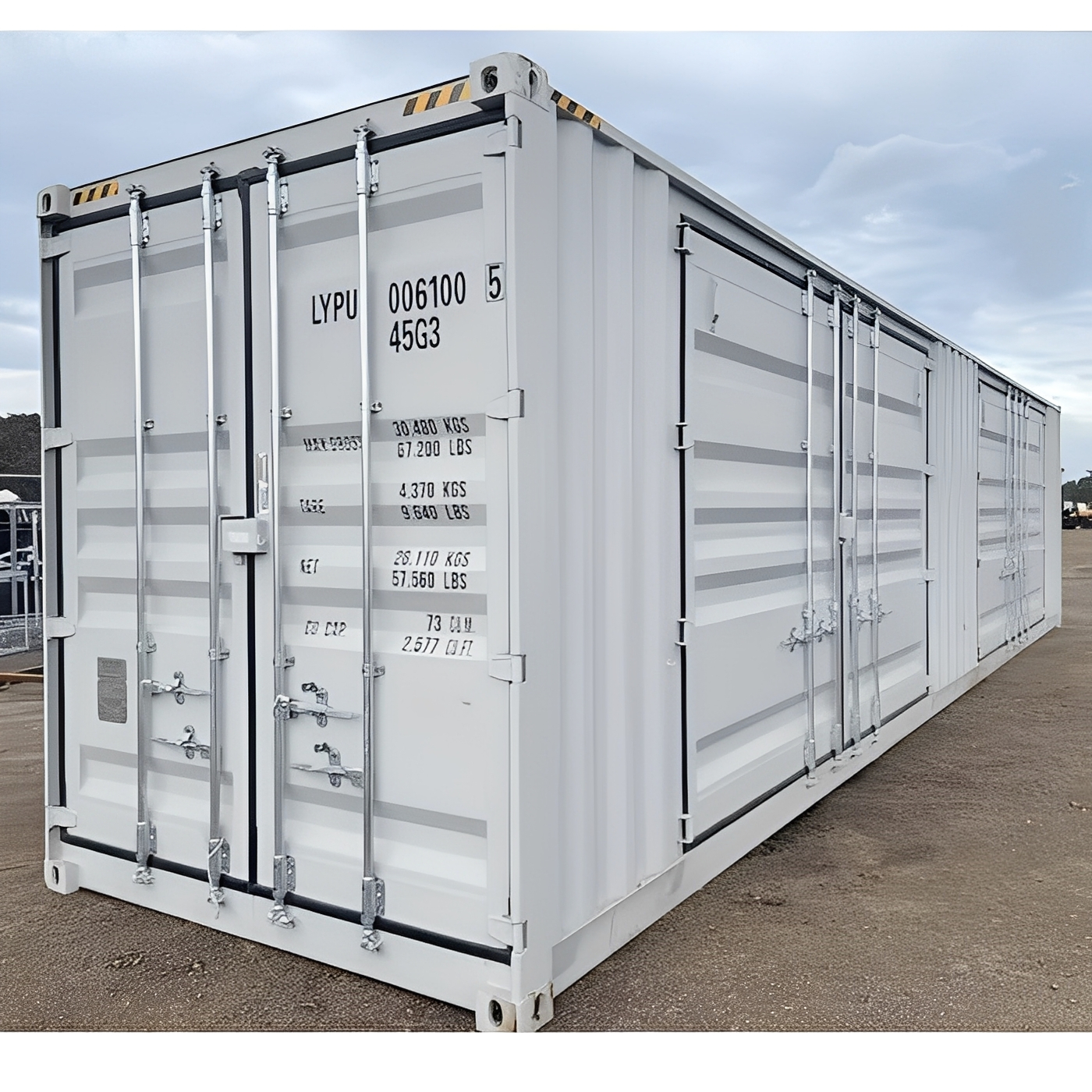 40ft High Cube Storage Container with 2 Side Doors — New 40ft High Cube shipping container for sale in Australia