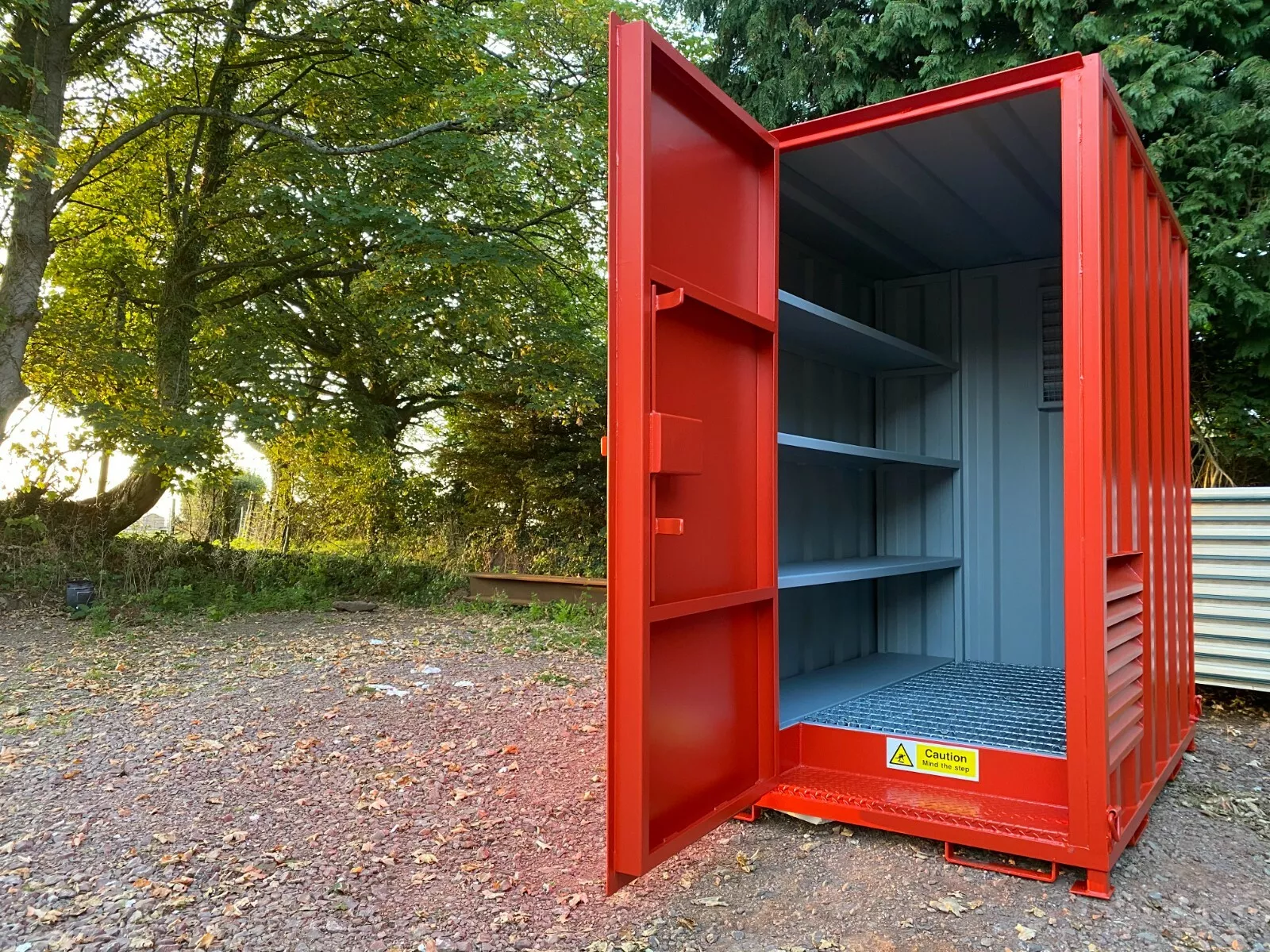 7ft x 5ft (2.2m x 1.6m) Secure Walk In Steel Chemstore/Hazardous Material Store — New 7ft shipping container for sale in Australia
